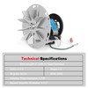 Replacement 812-4400 Exhaust Blower Motor for PelPro PP130, PP60, Quadra-Fire