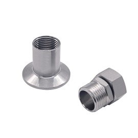 Beduan Stainless Garden Hose Tri Clamp Fitting 1.5 TC to 3/4 GHT Female Adapter with a Garden Hose Connector