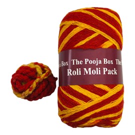 Brass Diya Oil Lamp with Diya Bati, Moli/Kalawa for Aarti, Diwali, Navratras, Lighting, Hawan Puja, Hindu Puja Deepak with Jott Bati and Roli