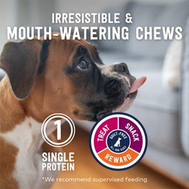 ZIWI Dog Chews and Treats – Beef Weasand - All Natural, Air-Dried, Single Protein, Grain-free, High-Value Treat, Snack, Reward 2.5 Ounce (Pack of 1)