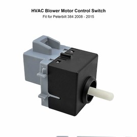 Blower Motor Control Switch Fit for Peterbilt 384 2008-2015, Air Conditioning Blower Fan Switch Replace 599-5000