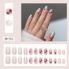 EYZOTSF Press on Nails Short Oval Shaped Acrylic Extra Short