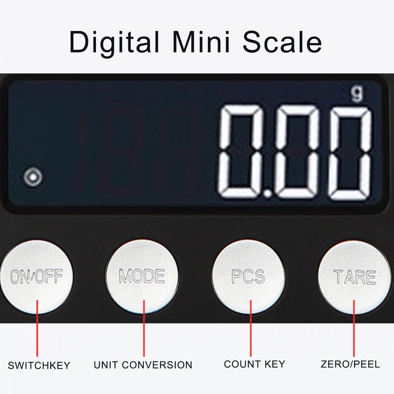 Digital Mini Scale Electronic Pocket Jewelry Scale with LCD Display