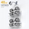 AKTECKE Shower Caddy Hanging Bathroom Organizer: Rustproof Shelf for Inside