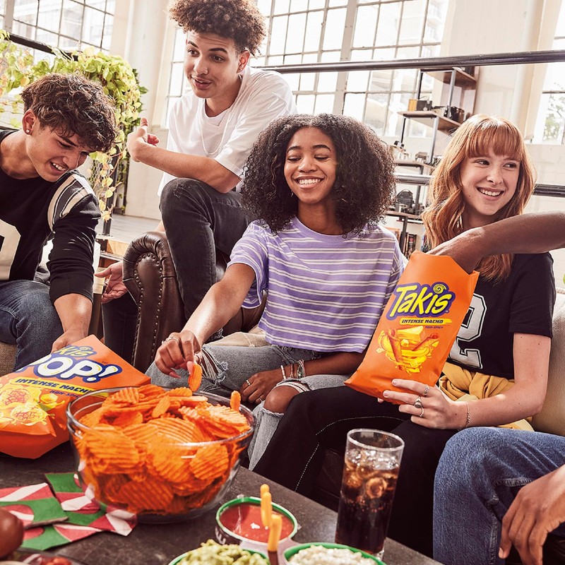 Takis Intense Nacho 17 oz Fiesta Size Bag, Cheese Flavored