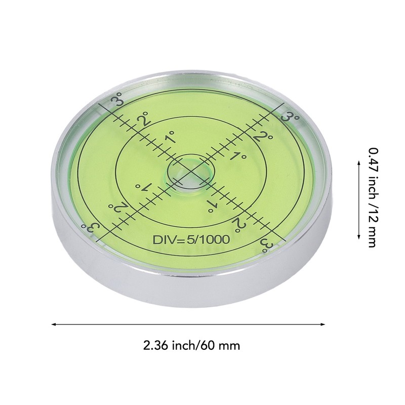 Horizontal Leveler 60 X 10mm Aluminum High Sensitivity Easy to