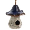 Shudehill Giftware Magical Mushrooms Bird House - Red & Blue
