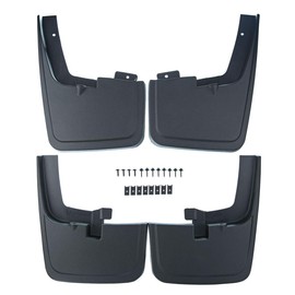 A-Premium 4PCS Splash Guards Mud Flaps Compatible with Ford F-150 Lariat Platinum XL XLT 2015-2020 Crew/Extended/Standard Cab Pickup Front & Rear Mudflaps Mudguards (fit for Fender Flares)