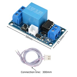 MTDELE 2Pcs 12V Latching Relay Module Single Bistable Push to Start and Stop
