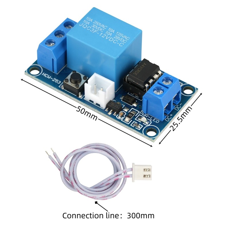 MTDELE 2Pcs 12V Latching Relay Module Single Bistable Push to