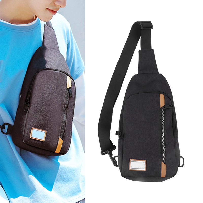 GOLDEN WOLF Chest Sling Bag Adjustable Shoulder Strap Waterproof Messenger
