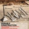 XtremepowerUS 2-Pieces 1-1/8" Hex Point and Flat Concrete Chisels for