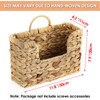 BTSKY Mail Organizer Wall Mounted File Holder Natural Water Hyacinth