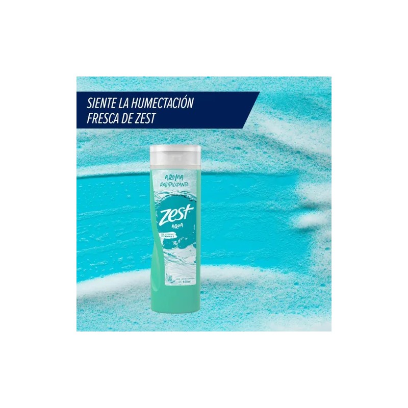 Jabón Líquido Corporal Zest Aqua 400ml