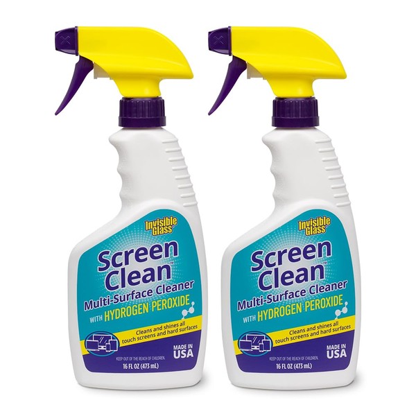 Invisible Glass 92013-2PK 16-Ounce Screen Clean Multi-Surface Cleaner Perfect for