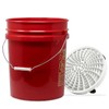 detailmate Car wash set: wash bucket red 5 gallons (19