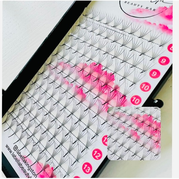 Premade Fans Eyelash Extensions 5D CC 8-14 Mix 5D CC