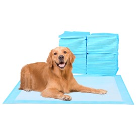 FluffyDream Super Absorbent Waterproof Dog and Puppy Pet Training Pad, Housebreaking Pet Pad,Blue (23.6"x35.4"(20PCS))
