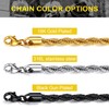 FOCALOOK Gold Chain Men 20inch 3mm Stainless Steel Gold Plated