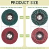 Keadic 8Pcs Nylon Fiber Flap Disc for Bench Grinder, 4