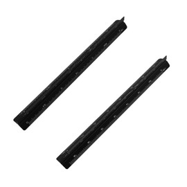 nalaina Triangle Scale 6.9 inches (15 cm) Ruler, Drafting Supplies, For Architects, Land and House Surveyors, Drafting Ruler, For Architectural Drawings, High Precision, Easy To Read Scale Aluminum, 1:20/1:25/1:75/1:100/1:1:125 and 1:100/1:200/1:200/1:25