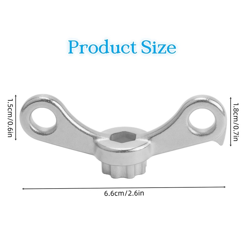 Yiqicomle Bike Crank Removal Tool Crank Adjusting Cap Extractor Compatible