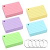 Nivofu Flash Card, A8 Ruled Index Cards Paper, Colours Record