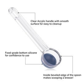 Ice Cream Scoop 3 Pcs, Cookie Scoop 35mm/1 Tbsp, Melon Baller Scoop, Comfortable & Non-Slip Handle, Portion Spoon for Cookie Dough, Acrylic