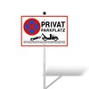 SINMAO Private Parking Sign with Posts Aluminium 300 x 200