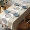 Taoluwin Rectangle Tablecloth, PVC Table Cover, Waterproof & Oilproof Table