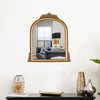 OIGUMR OIGUMR Gold Ornate Baroque Mirror Hanging Mirror Arched Makeup
