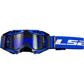 LS2 Aura Enduro Series MX Goggles with Pinlock Lens Motocross Goggles Enduro Goggles Black Blue Clear