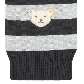 Steiff Boys Striped Scarf Obsidian One Size, obsidian