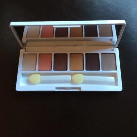 CLINIQUE 6 color Shadow Palette AJ BRONZE JAVA DUSK BLACK HONEY PEACH IVORY NEW