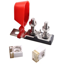 VOZINMOST MRBF Terminal Fuse Block 75 AMP Marine Rated Battery Fuse Holder, 58V DC Max, Double Studs