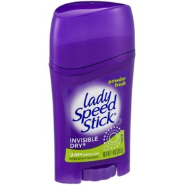 Lady Speed Stick Antiperspirant Deodorant Invisible Dry Powder Fresh 1.40 oz (Pack of 8)