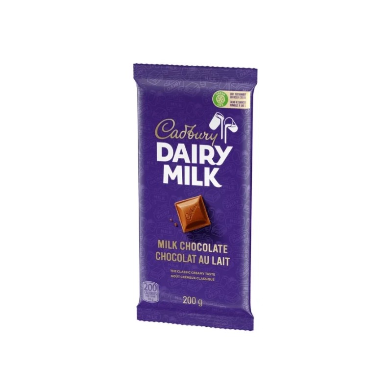 Cadbury Dairy Milk Chocolate, The Classic Creamy Taste, Chocolate Bar,