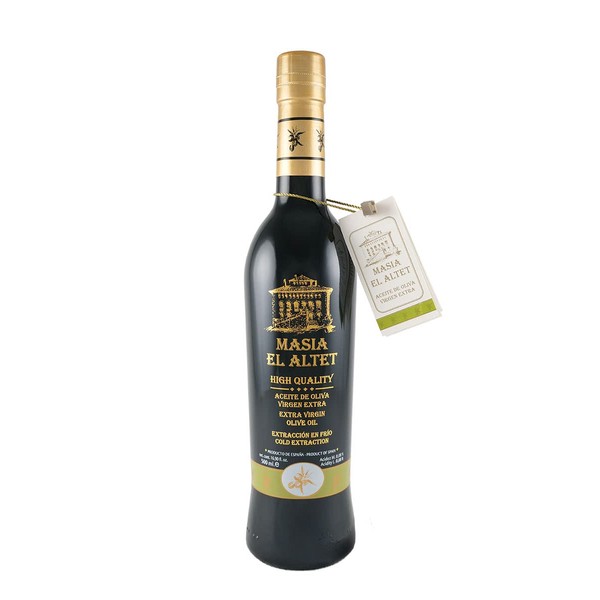 Masia el Altet Cold-Extracted Extra Virgin Olive Oil from Valencia, Spain, 16.9 fl oz (500ml)