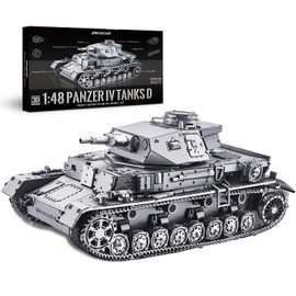 Piececool 3D Puzzles for Adults, German Tank IV-D Model Kits for Adults DIY Assembling Hobbies Arts and Crafts Creative Gifts