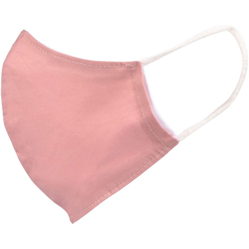 styleBREAKER Unisex Cotton Fabric Mask, Plain, Double Layer, Reusable, Washable,