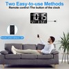 PERSUPER 13" Digital Wall Clock Large Display with Remote, 25
