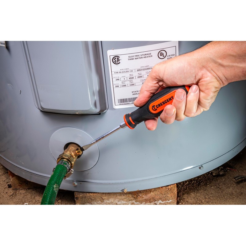 Crescent 4 Pc. Slotted Dual Material Screwdriver Set, Slotted -