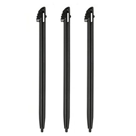 3 x Black Stylus Pens compatible with 3DS XL - Replacement Pen Slot