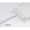 GZGMET 6 Pcs COB LED Strips Bright Dispaly Case Under