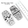 POFET 4pcs Durable 316 Marine Stainless Steel Casting Strap Hinge