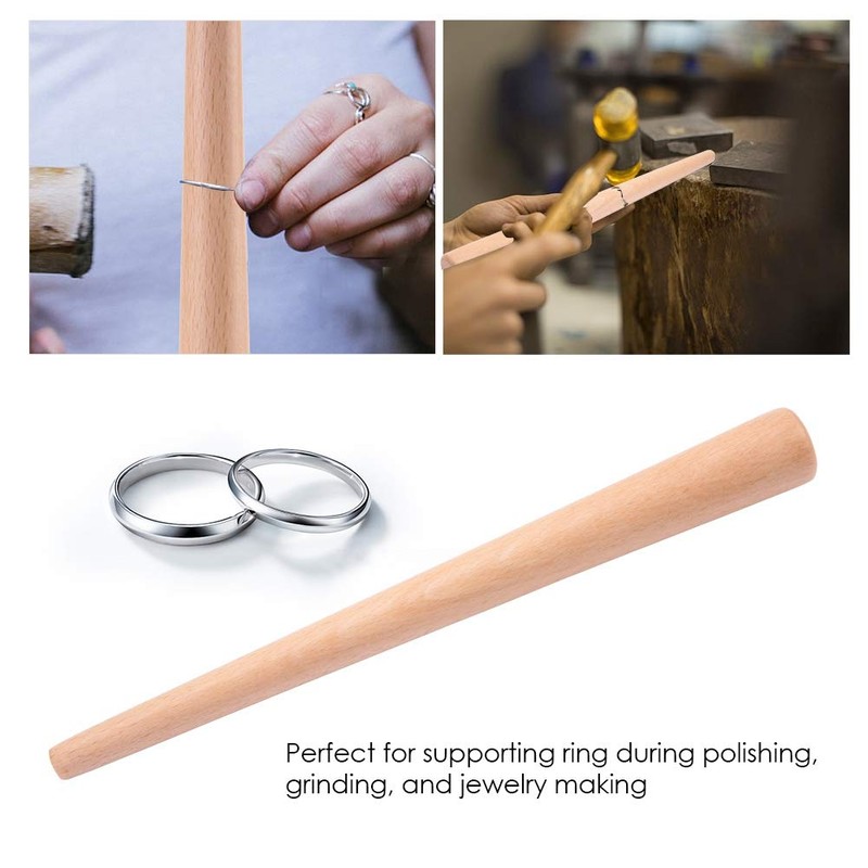 Brrnoo Mandril de Anillo de Madera, Mandril de Anillo, para