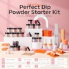 Modelones Kit Piezas Polvo Inmersión Uñas Colores Otoño Naranja Marrón