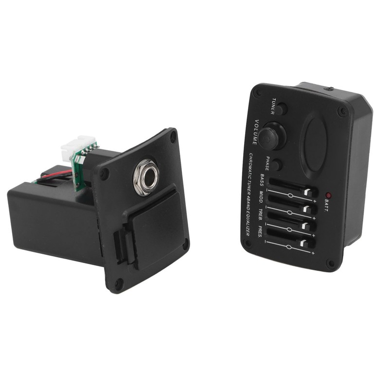 Acoustic Guitar 4 Band Equalizer EQ Preamps Piezo Pickup Chromatic