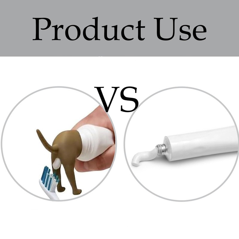 ZSRVAJ 2 Pcs Pooping Dog Butt Toothpaste Topper, Dog Poop