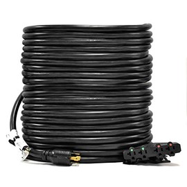 Ceptics GN-CD-2-100 Extension Distribution Power Cord NEMA L14-30P 30 4X 5-15/20R 20-amp, 30/20A, Black, 100 Feet